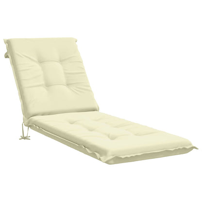 Sunlounger Cushion GEMERT 100% Polyester Cream 190 x 50 x 9 cm