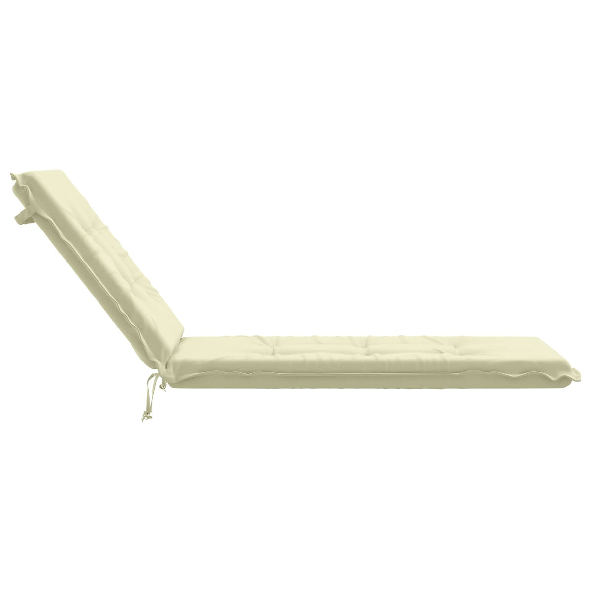 Sunlounger Cushion GEMERT 100% Polyester Cream 190 x 50 x 9 cm