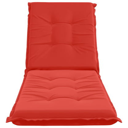 Sunlounger Cushion GEMERT 100% Polyester Red 190 x 50 x 9 cm