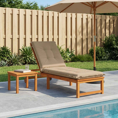 Sunlounger Cushion GEMERT 100% Polyester Sand 190 x 50 x 9 cm