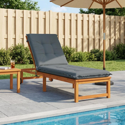 Sunlounger Cushion GEMERT 100% Polyester Blue 190 x 60 x 9 cm