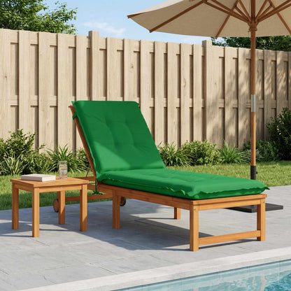 Sunlounger Cushion GEMERT 100% Polyester Green 190 x 60 x 9 cm