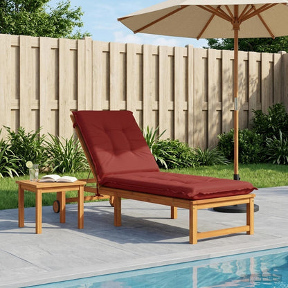 Sunlounger Cushion GEMERT 100% Polyester Wine Red