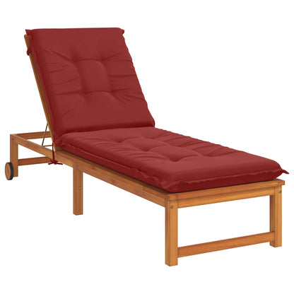 Sunlounger Cushion GEMERT 100% Polyester Wine Red
