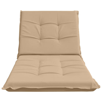 Sunlounger Cushion GEMERT 100% Polyester Sand 190 x 70 x 9 cm