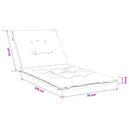 Sunlounger Cushion GEMERT 100% Polyester Sand 190 x 70 x 9 cm