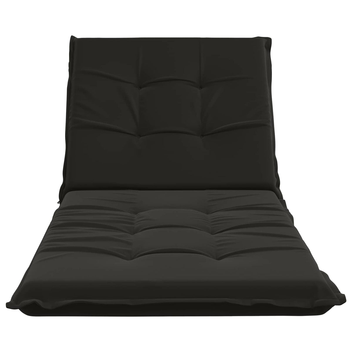 Sunlounger Cushion GEMERT 100% Polyester Black 190 x 70 x 9 cm