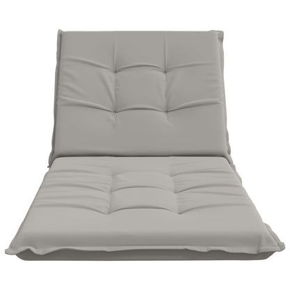Sunlounger Cushion GEMERT 100% Polyester Grey 190 x 70 x 9 cm