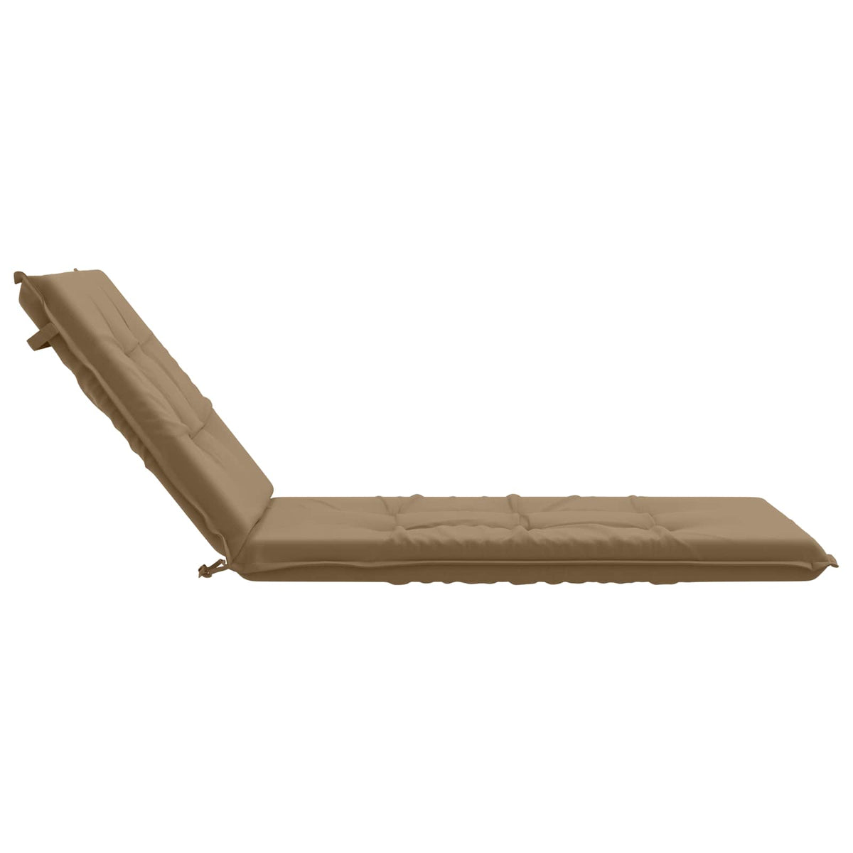 Sunlounger Cushion GEMERT 100% Polyester Taupe 190 x 70 x 9 cm