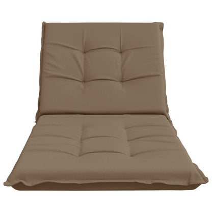 Sunlounger Cushion GEMERT 100% Polyester Taupe 190 x 80 x 9 cm