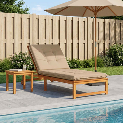 Sunlounger Cushion GEMERT 100% Polyester Sand 190 x 90 x 9 cm