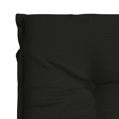 Sunlounger Cushion GEMERT 100% Polyester Black 190 x 80 x 9 cm