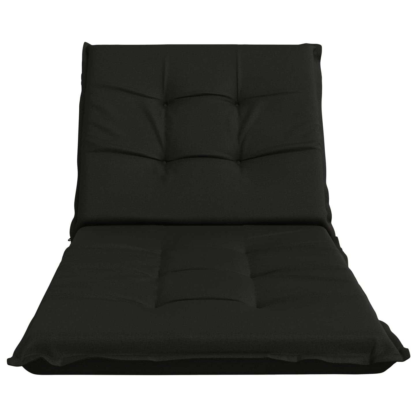 Sunlounger Cushion GEMERT 100% Polyester Black 190 x 80 x 9 cm