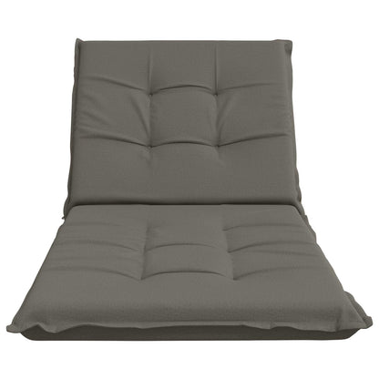 Sunlounger Cushion GEMERT 100% Polyester Grey 190 x 80 x 9 cm