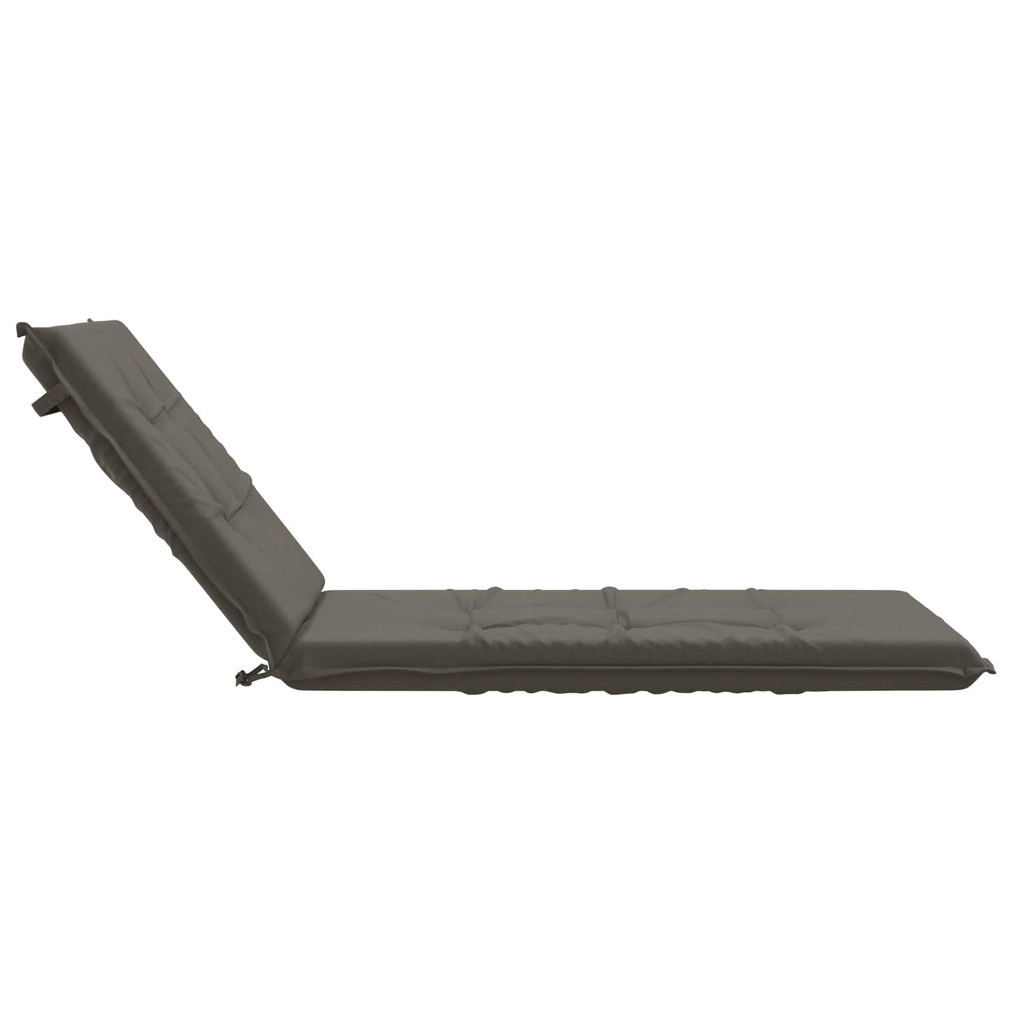 Sunlounger Cushion GEMERT 100% Polyester Grey 190 x 80 x 9 cm