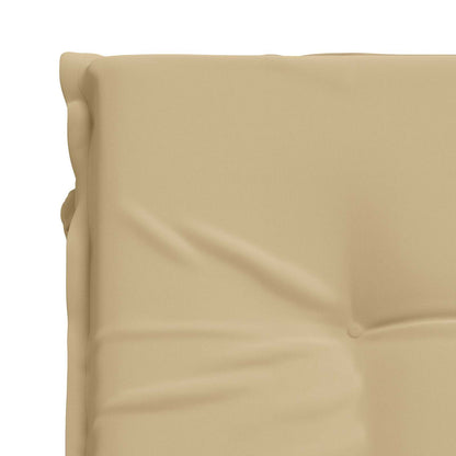 Sunlounger Cushion GEMERT 100% Polyester Beige 190 x 80 x 9 cm