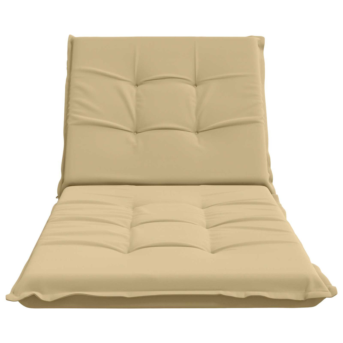 Sunlounger Cushion GEMERT 100% Polyester Beige 190 x 80 x 9 cm