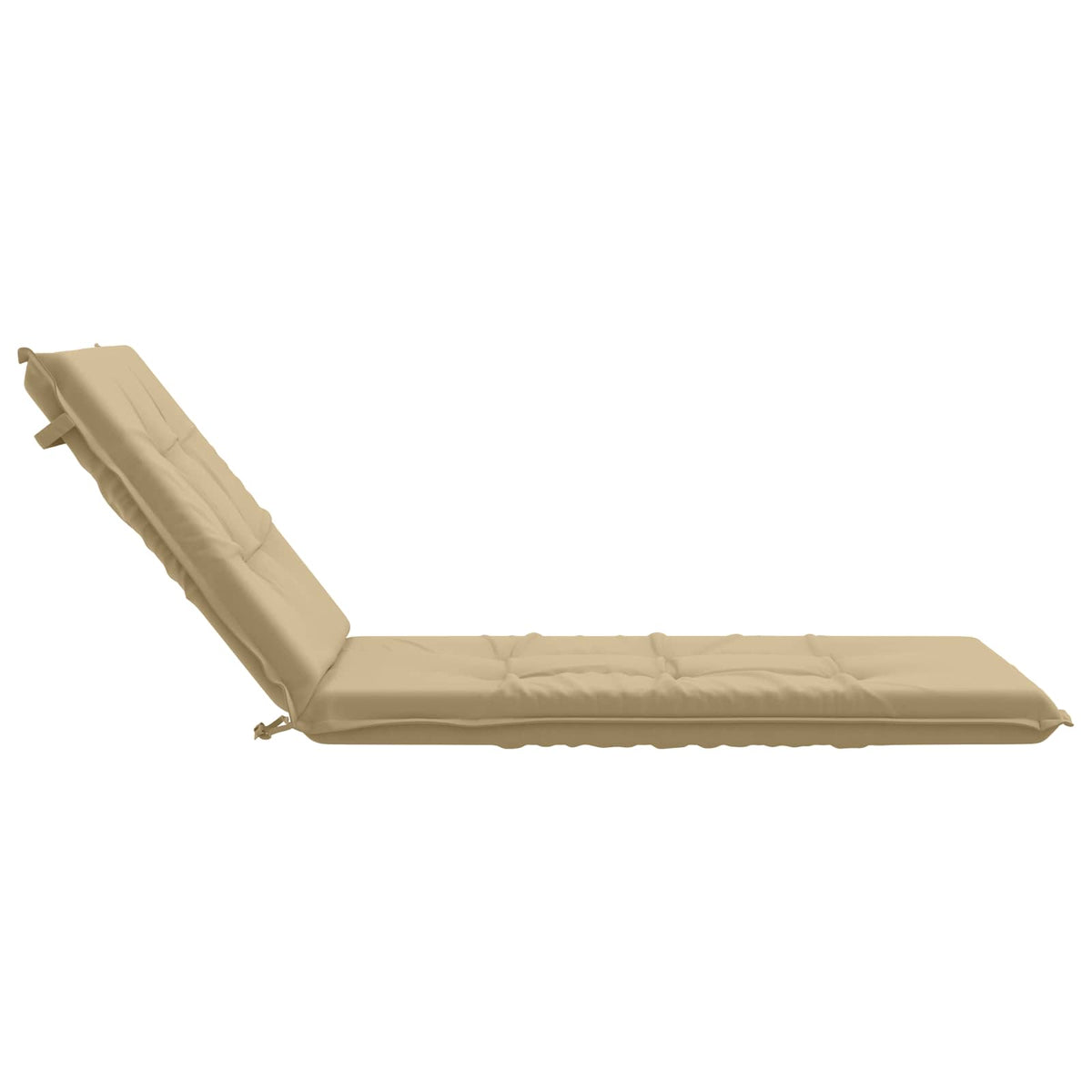 Sunlounger Cushion GEMERT 100% Polyester Beige 190 x 80 x 9 cm