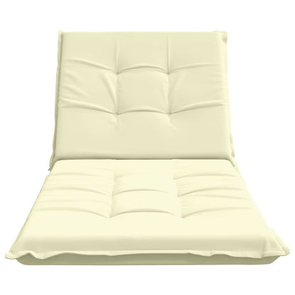 Sunlounger Cushion GEMERT 100% Polyester Cream 190 x 80 x 9 cm