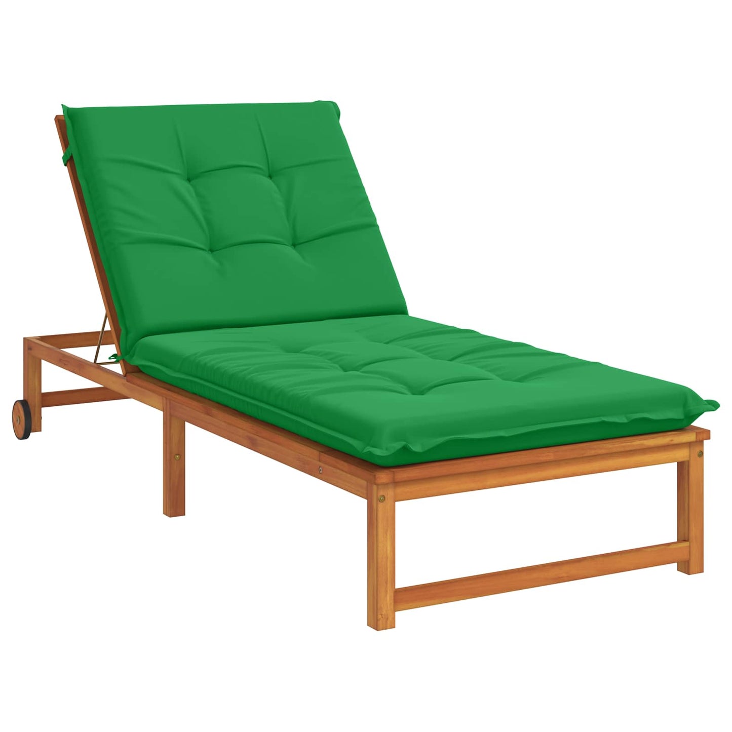 Sunlounger Cushion GEMERT 100% Polyester Green 190 x 80 x 9 cm