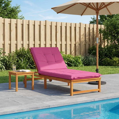 Sunlounger Cushion GEMERT 100% Polyester Pink 190 x 80 x 9 cm