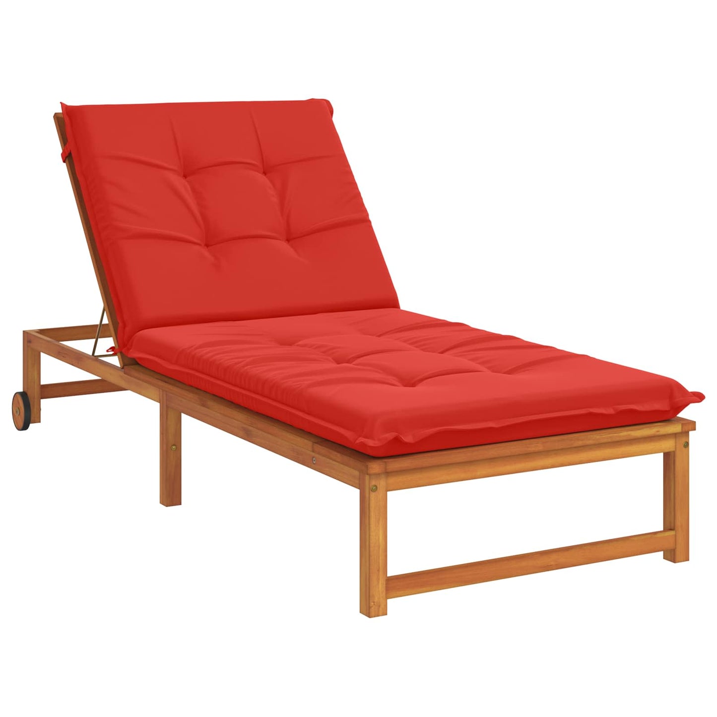 Sunlounger Cushion GEMERT 100% Polyester Red 190 x 80 x 9 cm