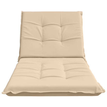 Sunlounger Cushion GEMERT 100% Polyester Cream 190 x 90 x 9 cm