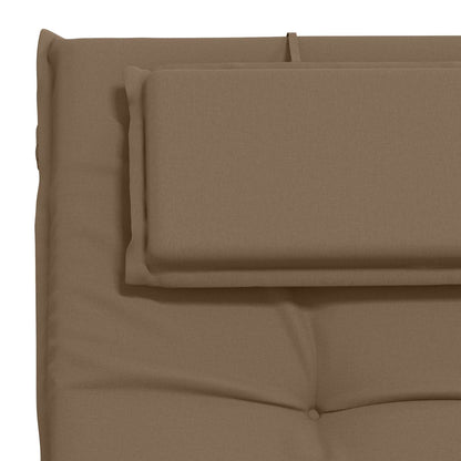 Sunlounger Cushion GEMERT 100% Polyester Taupe 190 x 50 x 9 cm