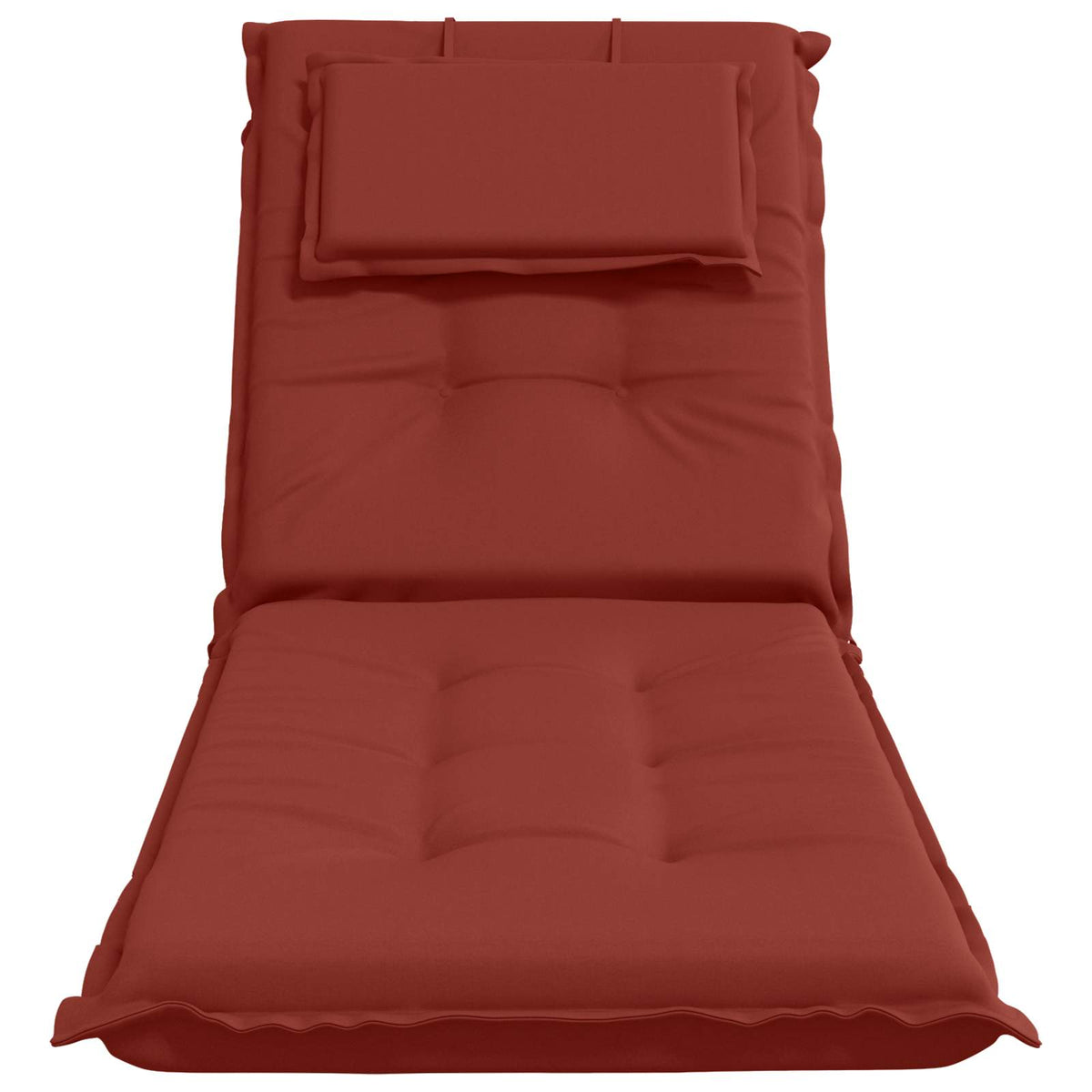 Sunlounger Cushion GEMERT 100% Polyester Red 190 x 50 x 9 cm