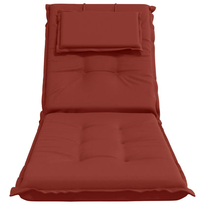 Sunlounger Cushion GEMERT 100% Polyester Red 190 x 50 x 9 cm