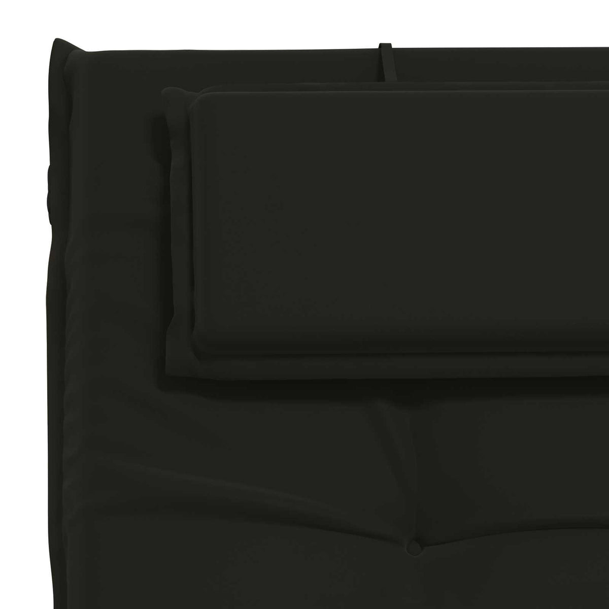 Sunlounger Cushion GEMERT 100% Polyester Black 190 x 50 x 9 cm