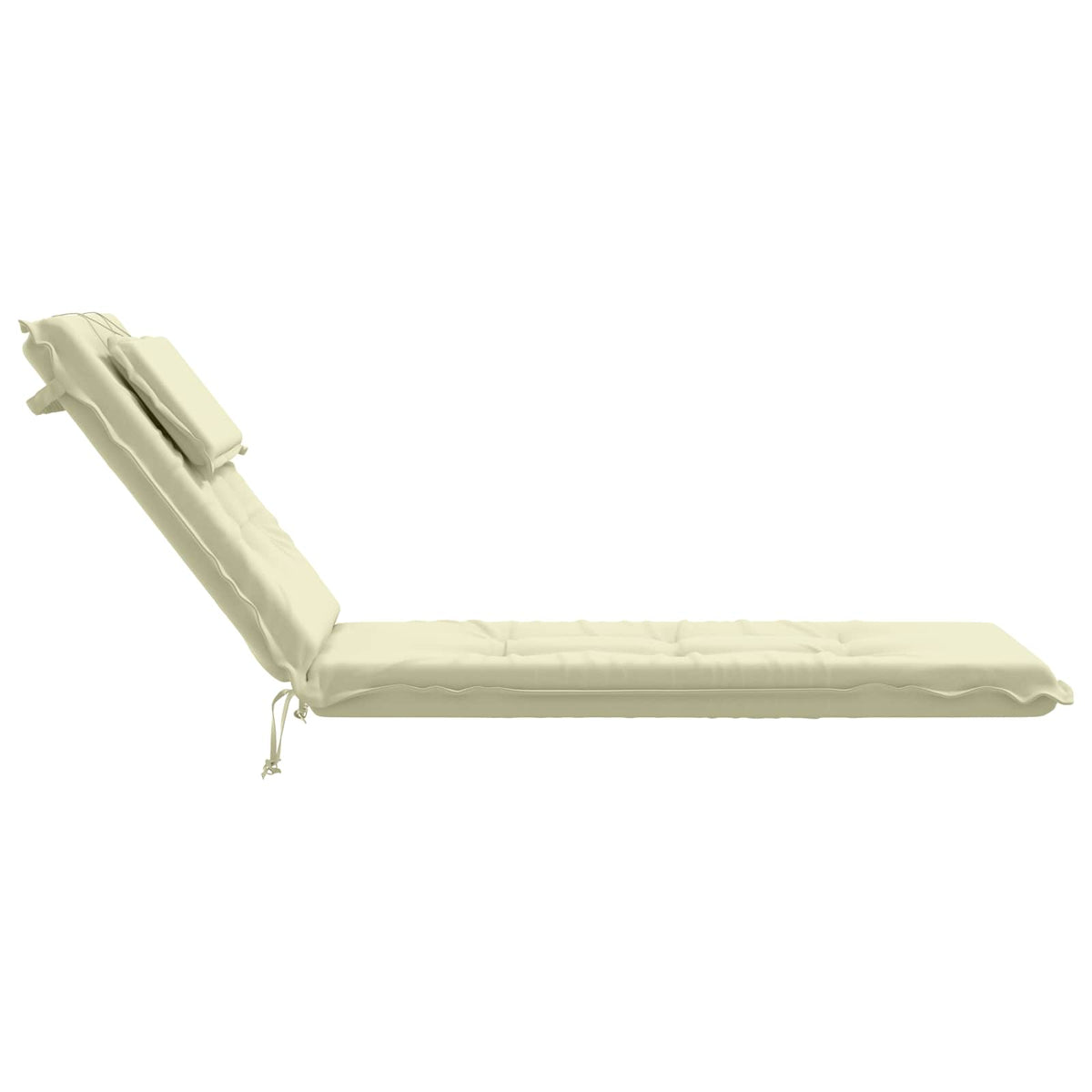 Sunlounger Cushion GEMERT 100% Polyester Cream 190 x 50 x 9 cm