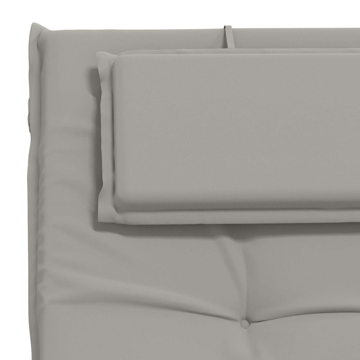 Sunlounger Cushion GEMERT 100% Polyester Grey 190 x 50 x 9 cm