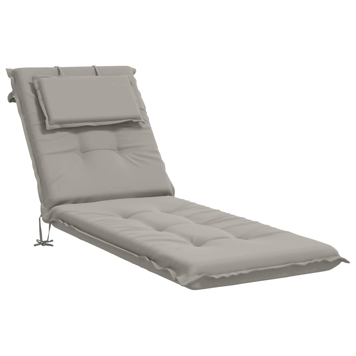 Sunlounger Cushion GEMERT 100% Polyester Grey 190 x 50 x 9 cm