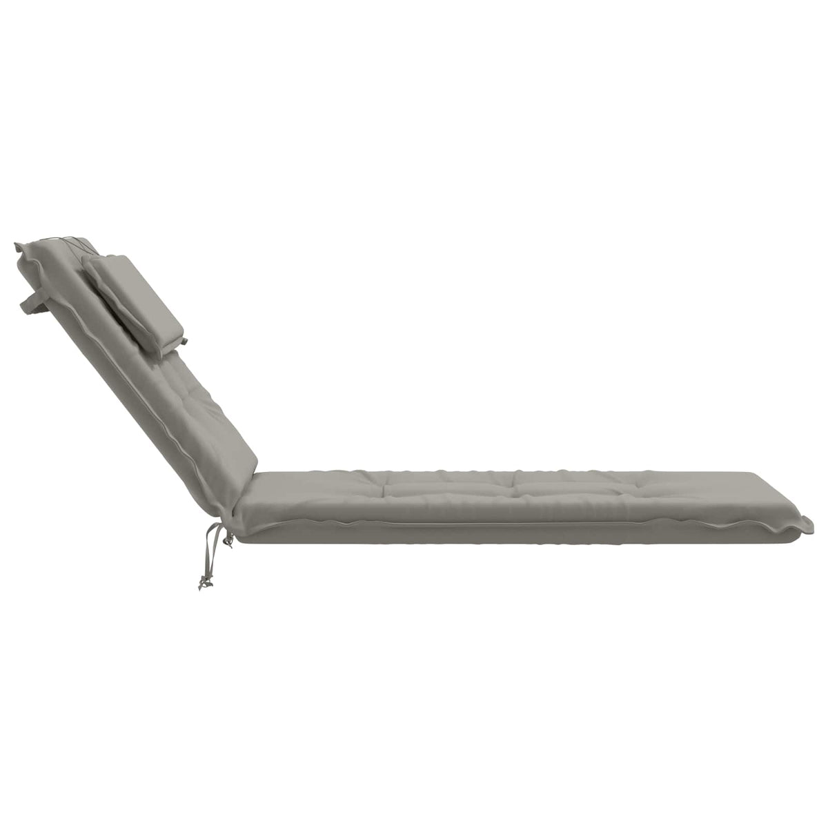 Sunlounger Cushion GEMERT 100% Polyester Grey 190 x 50 x 9 cm