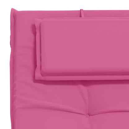 Sunlounger Cushion GEMERT 100% Polyester Pink 190 x 50 x 9 cm