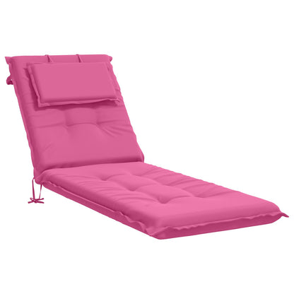 Sunlounger Cushion GEMERT 100% Polyester Pink 190 x 50 x 9 cm