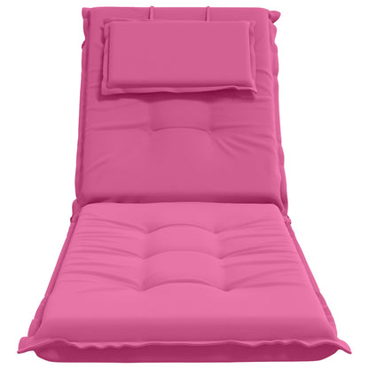 Sunlounger Cushion GEMERT 100% Polyester Pink 190 x 50 x 9 cm