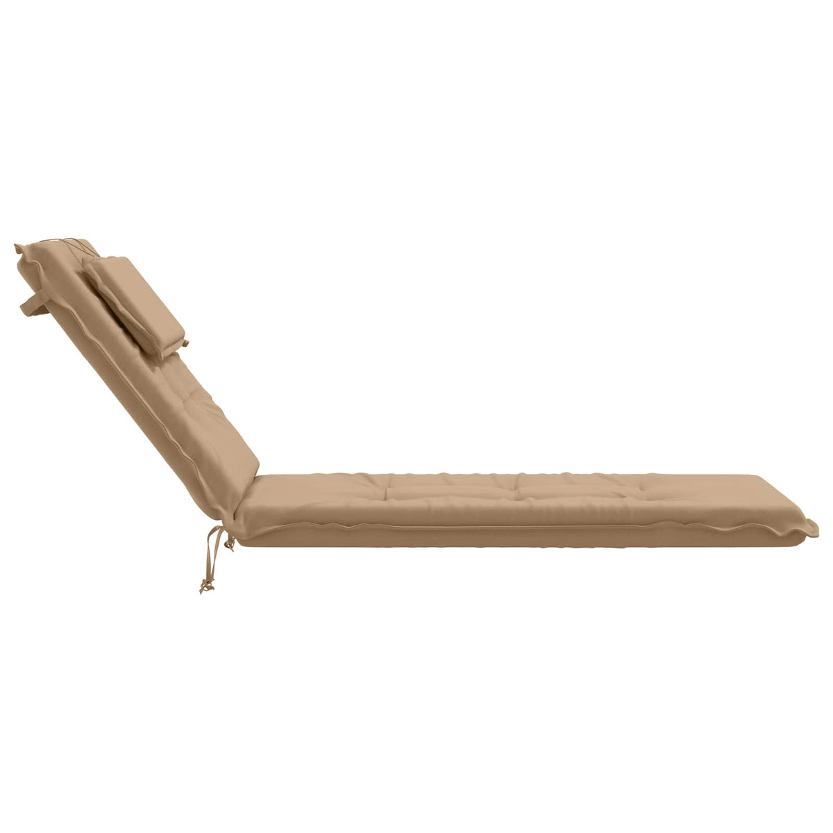 Sunlounger Cushion GEMERT 100% Polyester Sand 190 x 60 x 9 cm