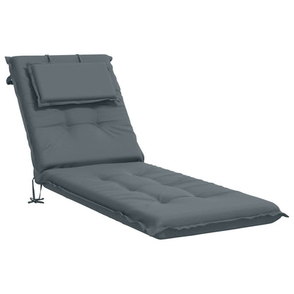 Sunlounger Cushion GEMERT 100% Polyester Blue 190 x 60 x 9 cm