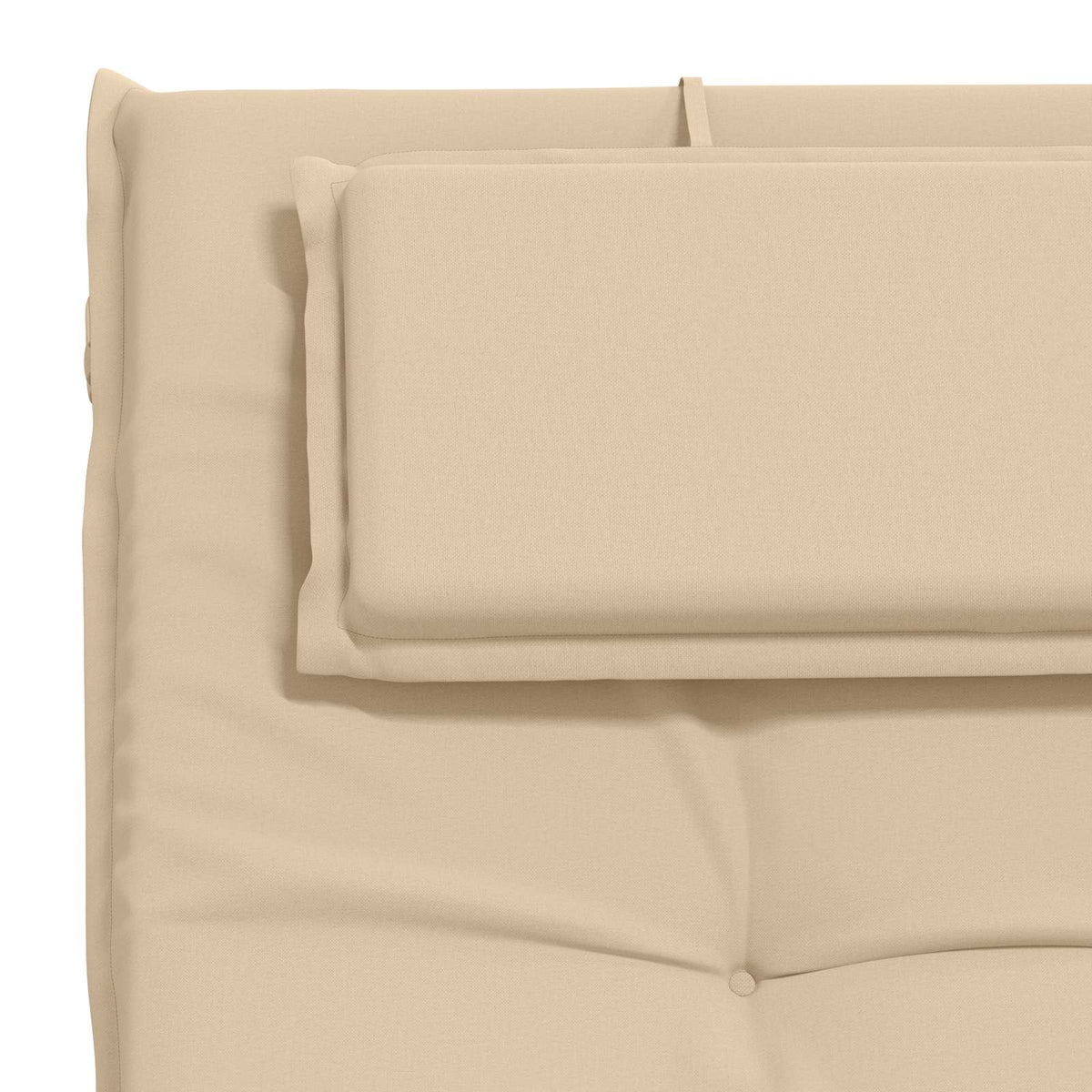 Sunlounger Cushion GEMERT 100% Polyester Cream 190 x 60 x 9 cm