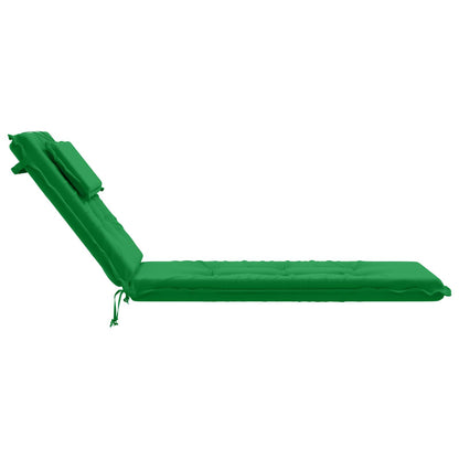 Sunlounger Cushion GEMERT 100% Polyester Green 190 x 60 x 9 cm
