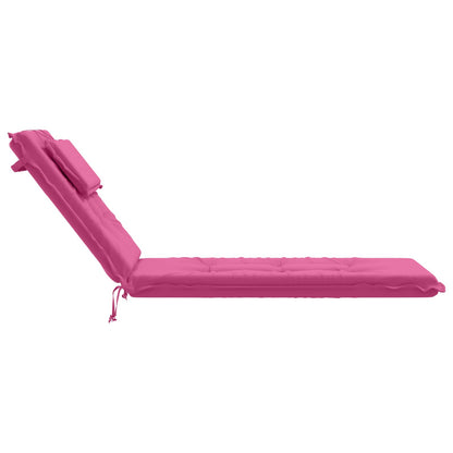 Sunlounger Cushion GEMERT 100% Polyester Pink 190 x 60 x 9 cm