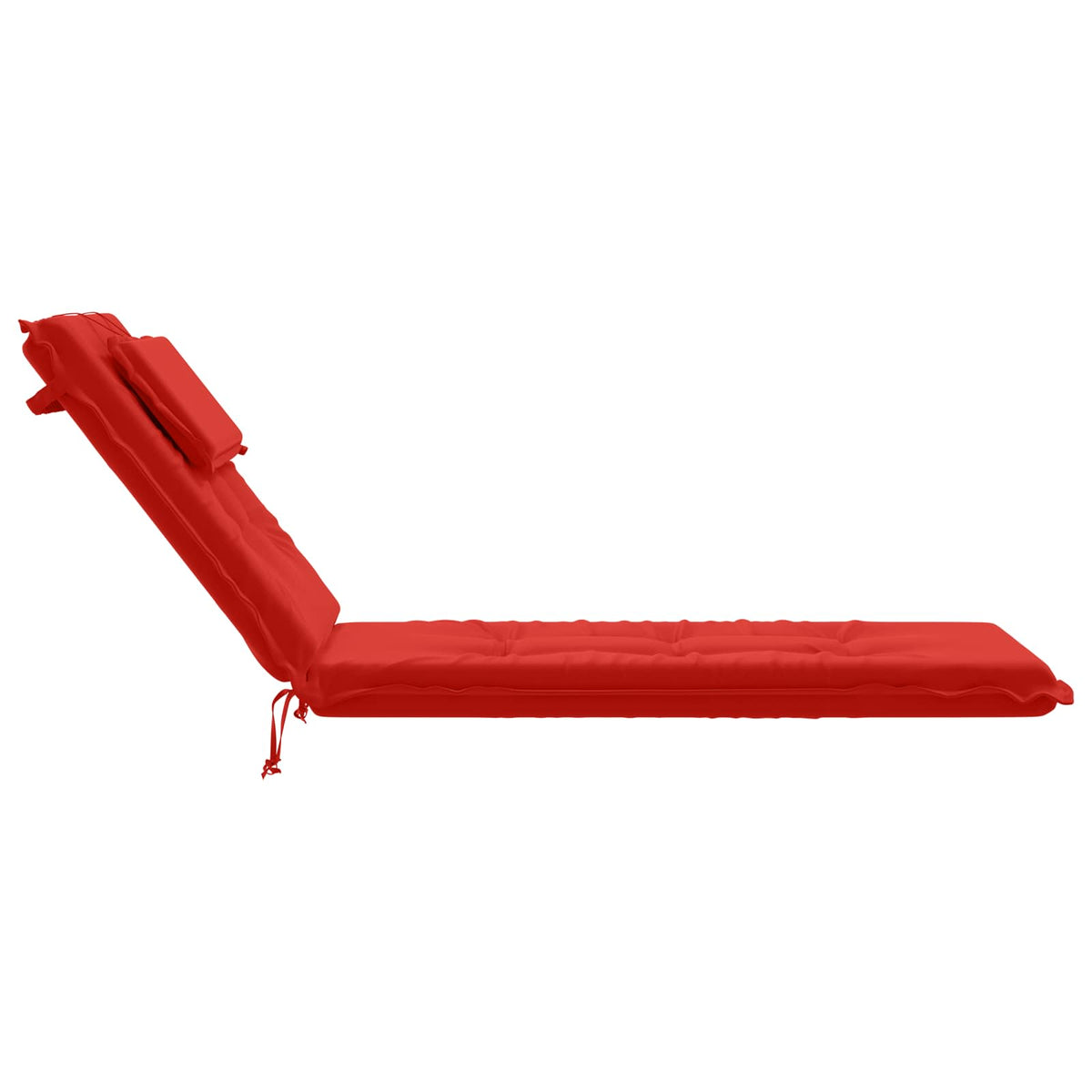 Sunlounger Cushion GEMERT 100% Polyester Red 190 x 60 x 9 cm