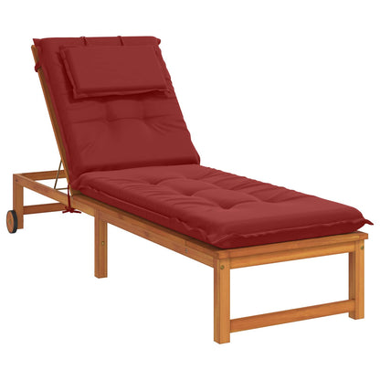 Sunlounger Cushion GEMERT 100% Polyester Wine Red