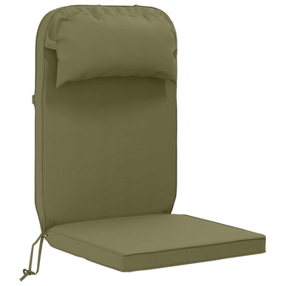 Sun Lounger Cushion 100% Polyester Olive Green 55 x 124 x 5 cm