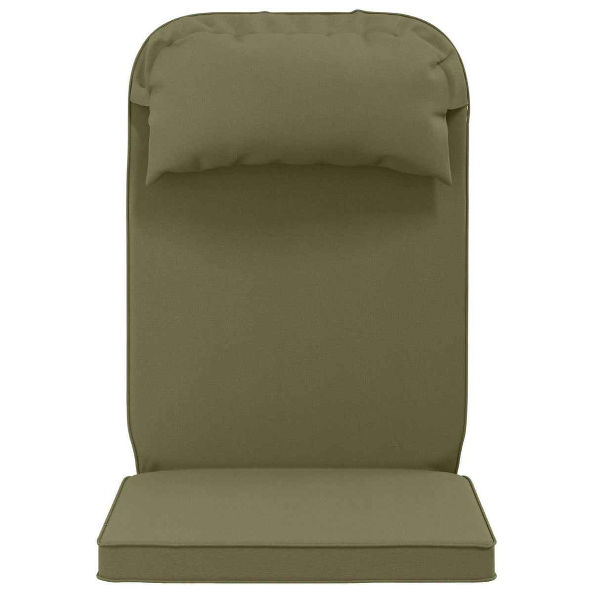 Sun Lounger Cushion 100% Polyester Olive Green 55 x 124 x 5 cm