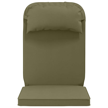 Sun Lounger Cushion 100% Polyester Olive Green 55 x 124 x 5 cm