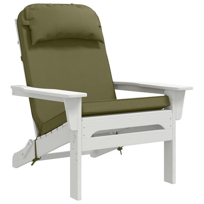 Sun Lounger Cushion 100% Polyester Olive Green 55 x 124 x 5 cm