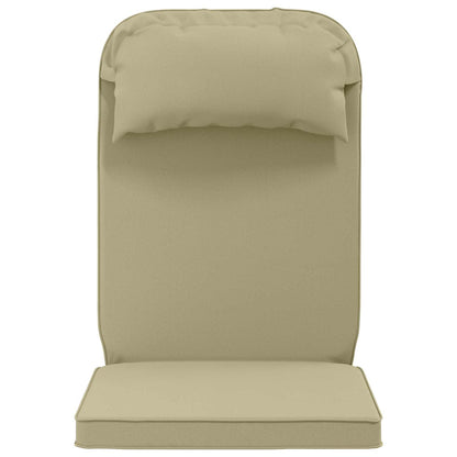 Sun Lounger Cushion 100% Polyester Light Green 55 x 124 x 5 cm